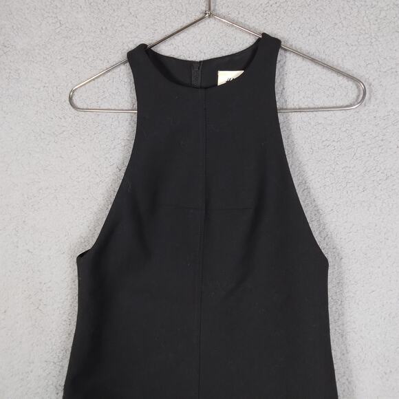 H&M Studio Mini Dress Tunic Size 4 Black Pockets Sleeveless - Picture 7 of 9